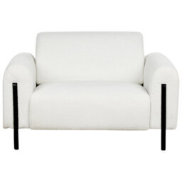 Beliani  Armchair Askim Boucle White - thumbnail 7