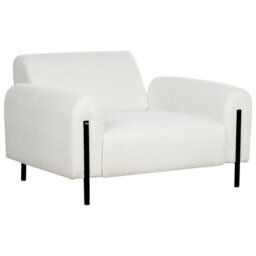 Beliani  Armchair Askim Boucle White - thumbnail 6