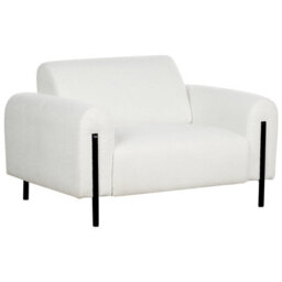 Beliani  Armchair Askim Boucle White - thumbnail 5