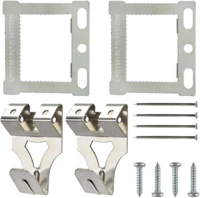 Sisi UK Canvas Floater Box Frame Picture Hanging Kit With Cwh Hangers Hooks Screws And Nails For Stretched Canvas And Frames - image 1