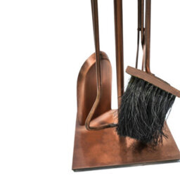 Ivyline Antique Copper Fireside Companion Set H74Cm W20.5Cm - thumbnail 3
