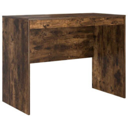 Berkfield Modern Writing Desk Smoked Oak Particle Board 100 X 50 X 76 Cm Durable