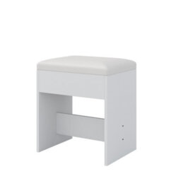 Fusou 94Cm Vanity Desk With Led Mirror, 5 Drawers Makeup Dressing Table With Charging Station & Stool, White - thumbnail 6