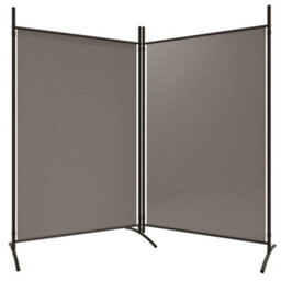 Berkfield 2-Panel Room Divider Anthracite 175X180 Cm Fabric - thumbnail 5