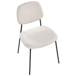 Beliani Set Of 4 Dining Chairs Riley Fabric Light Beige - thumbnail 7