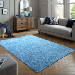 Aspect Furniture Cosy Plush Soft Shaggy Rug,teal - thumbnail 3