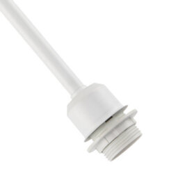Happy Homewares Classic Matte White Ceiling Light Fixture To Showcase Lamp Shades - thumbnail 3