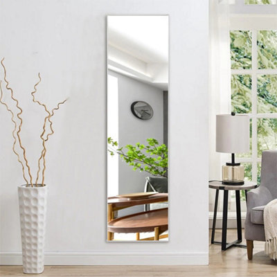 Living And Home Modern Home Bedroom Gold Wall-Mounted Floor-Standing Dual-Use Full-Length Mirror 40Cm W X 150Cm H - image 1