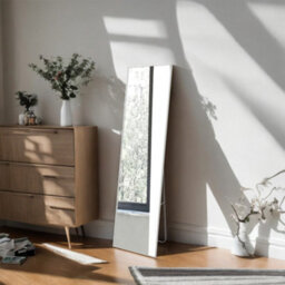 Living And Home Modern Home Bedroom Gold Wall-Mounted Floor-Standing Dual-Use Full-Length Mirror 40Cm W X 150Cm H - thumbnail 3