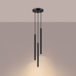 Sollux Lighting Arche Steel Black 3 Lights Modern Pendant Lamps - thumbnail 2