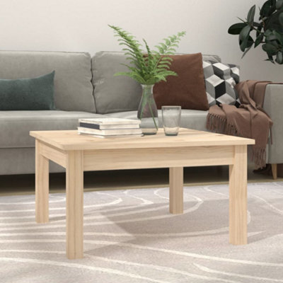 Walplus Coffee Table 55X55X30 Cm Solid Wood Pine - image 1