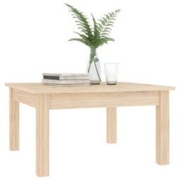 Walplus Coffee Table 55X55X30 Cm Solid Wood Pine - thumbnail 6