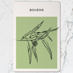 Benjamin Tate Design Boheme Placemat And Coaster Set Featuring Olive Branch Artwork On Wood Base, Limited Edition Collection - thumbnail 2