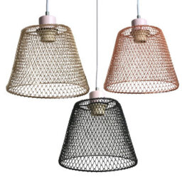 Harper Living Easy Fit Compact Vintage Metal Lampshade Black Finish, 3 Different Colours, Ceiling Fitting Shade - thumbnail 3
