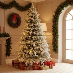 Shatchi 4Ft Prelit Green Lapland Fir Christmas Tree Warm White Leds - thumbnail 2