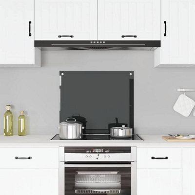 Walplus Kitchen Backsplash Black 70 X 60 Cm Tempered Glass - image 1