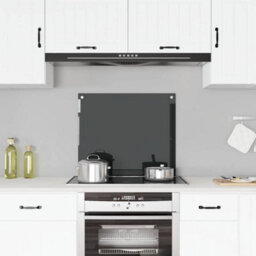 Walplus Kitchen Backsplash Black 70 X 60 Cm Tempered Glass