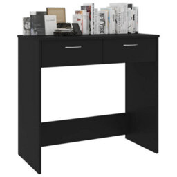 Vidaxl Desk Black 80X40X75 Cm Engineered Wood Desks - thumbnail 5