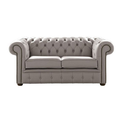 Chesterfield 2 Seater Shelly Rocking Leather Sofa Settee Bespoke In Classic Style - image 1