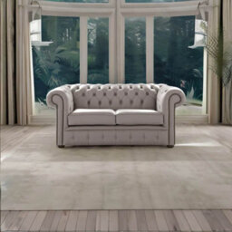 Chesterfield 2 Seater Shelly Rocking Leather Sofa Settee Bespoke In Classic Style - thumbnail 3