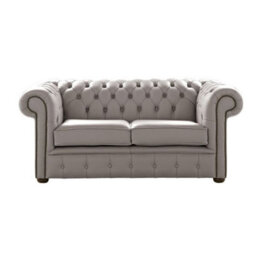 Chesterfield 2 Seater Shelly Rocking Leather Sofa Settee Bespoke In Classic Style - thumbnail 1