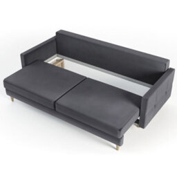 Tivoli Modern Sofa Bed With Sleeping Function And Storage Blue - thumbnail 5
