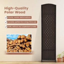 Costway 271 X 180Cm 6-Panel Room Divider Folding Privacy Screen - thumbnail 6