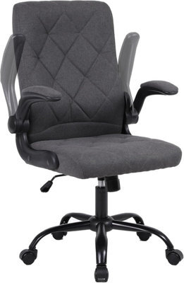 Ergonomic Computer Desk Chair With Flip-Up Armrest, 90-105 Degrees Reclining And 360 Swivel - image 1