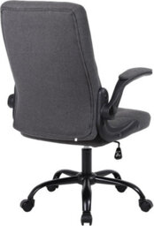 Ergonomic Computer Desk Chair With Flip-Up Armrest, 90-105 Degrees Reclining And 360 Swivel - thumbnail 6