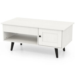Flip Top Center Table With Hidden Compartment & Open Shelf - thumbnail 1