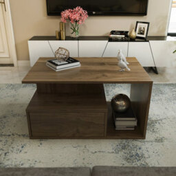 Decorotika Mana Modern Coffee Table Walnut - thumbnail 2