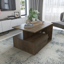 Decorotika Mana Modern Coffee Table Walnut - thumbnail 3