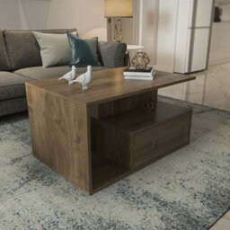 Decorotika Mana Modern Coffee Table Walnut - thumbnail 4
