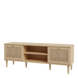 Furniture To Go Calasetta 2 Door 1 Shelf Tv Unit In Rattan - thumbnail 3