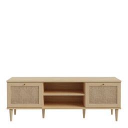Furniture To Go Calasetta 2 Door 1 Shelf Tv Unit In Rattan - thumbnail 2
