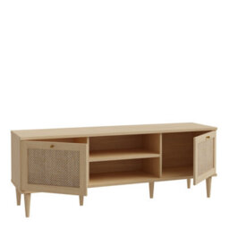 Furniture To Go Calasetta 2 Door 1 Shelf Tv Unit In Rattan - thumbnail 4