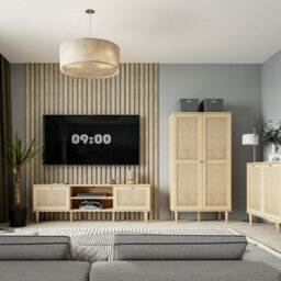Furniture To Go Calasetta 2 Door 1 Shelf Tv Unit In Rattan - thumbnail 7