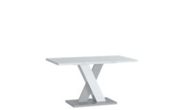 Furneo Coffee Side Table High Gloss White & Matt Grey Modern Living Room Furniture Enzo 02 - thumbnail 4