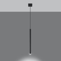 Sollux Lighting Pastelo Steel Black 1 Light Classic Pendant Ceiling Light - thumbnail 2