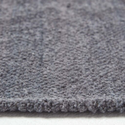 Homescapes Dark Grey 100% Cotton Plain Chenille Rug With Natural Trim, 45 X 70 Cm - thumbnail 4