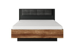 Arte Milton Contemporary Ottoman Bed Frame Eu King Size Chestnut Wood Effect & Anthracite (L)2100mm (H)1020mm (W)1670mm - thumbnail 3