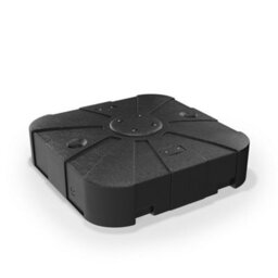 Living And Home Hdpe Square Plastic Outdoor Umbrella Stand Garden Patio Parasol Base Fillable 100Kg 100L - thumbnail 3