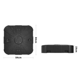 Living And Home Hdpe Square Plastic Outdoor Umbrella Stand Garden Patio Parasol Base Fillable 100Kg 100L - thumbnail 5
