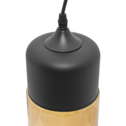 Long Life Lamps Company Retro Amber Glass Pendant Hanging Ceiling Light Shade Cylinder Nordic Lamp Holder H3001 - thumbnail 4