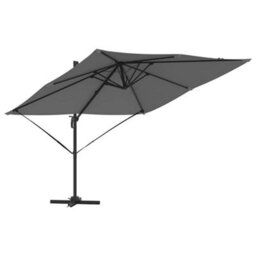 Berkfield Stylish Cantilever Roma Parasol Anthracite 286X285X265 Cm Aluminium - thumbnail 1