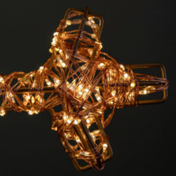 Samuel Alexander 45Cm Light Up Rose Gold Christmas Snowflake On Metal Stand With Twinkling Warm White Leds - thumbnail 6