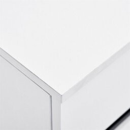 Abrihome Highboard Storage Cabinet With 4 Drawers & 4 Doors, Adjustable Shelf Sideboard For Living Room & Kitchen, White - thumbnail 6
