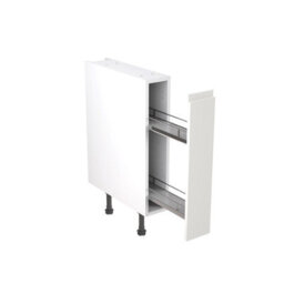 Kitchen Kit Base Unit With Pull Out Storage 150mm W/ J-Pull Cabinet Door - Super Gloss White