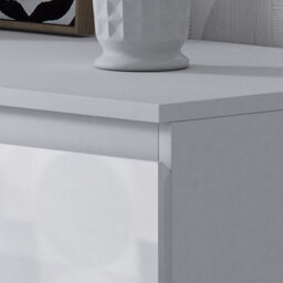 Fwstyle 8 Drawer White Chest Of Drawers Gloss Fronts - thumbnail 3
