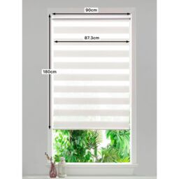 GoodHome Brize Corded Mottled White Day & Night Roller Blind (W)90Cm (L)180Cm - thumbnail 7